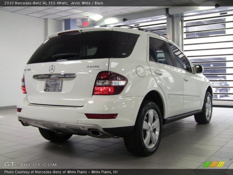 Arctic White / Black 2010 Mercedes-Benz ML 350 4Matic