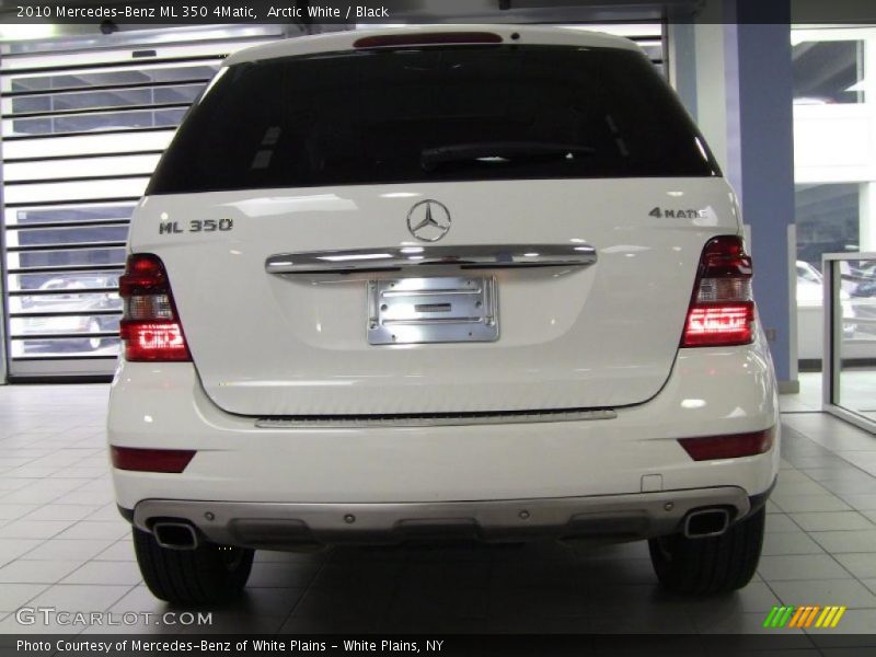Arctic White / Black 2010 Mercedes-Benz ML 350 4Matic