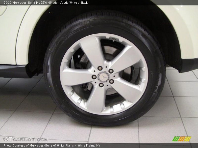 Arctic White / Black 2010 Mercedes-Benz ML 350 4Matic