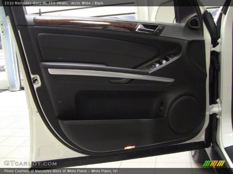 Arctic White / Black 2010 Mercedes-Benz ML 350 4Matic