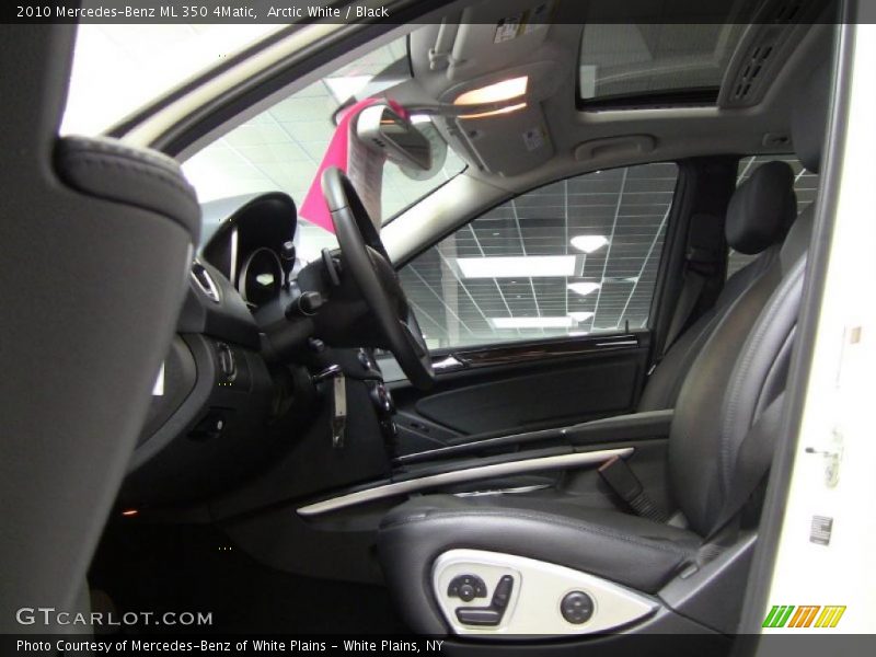 Arctic White / Black 2010 Mercedes-Benz ML 350 4Matic