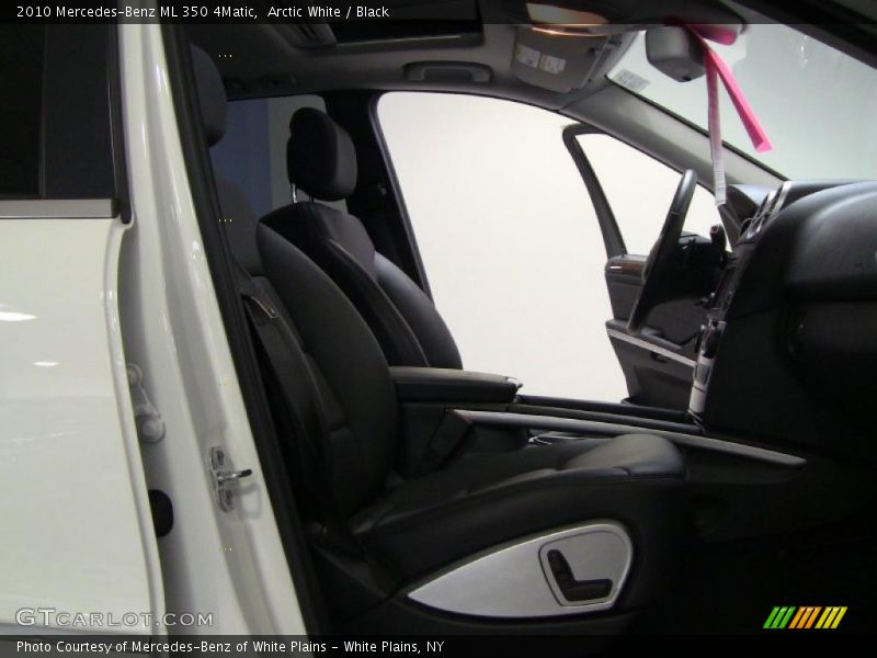 Arctic White / Black 2010 Mercedes-Benz ML 350 4Matic