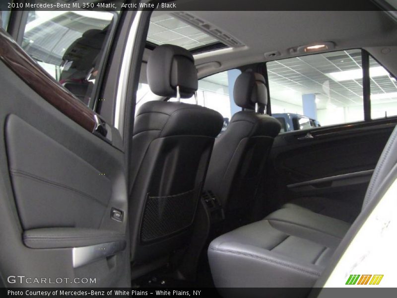 Arctic White / Black 2010 Mercedes-Benz ML 350 4Matic