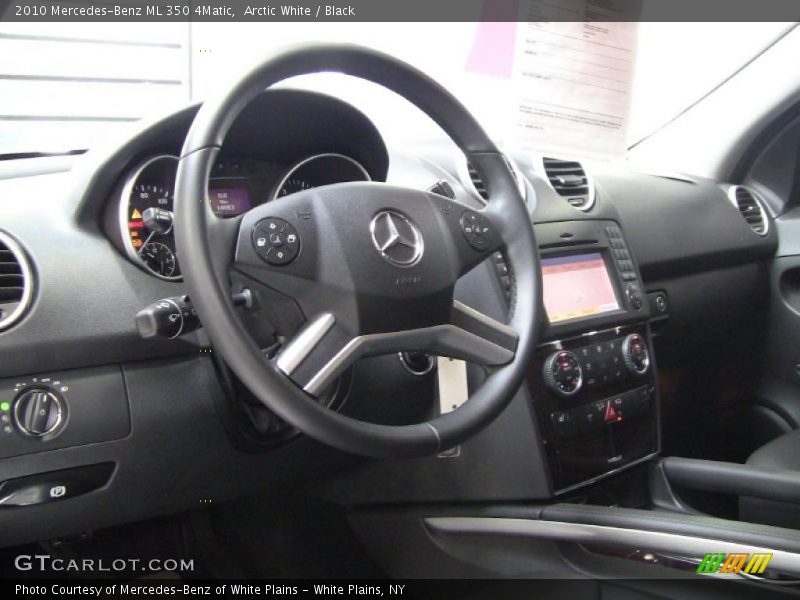 Arctic White / Black 2010 Mercedes-Benz ML 350 4Matic