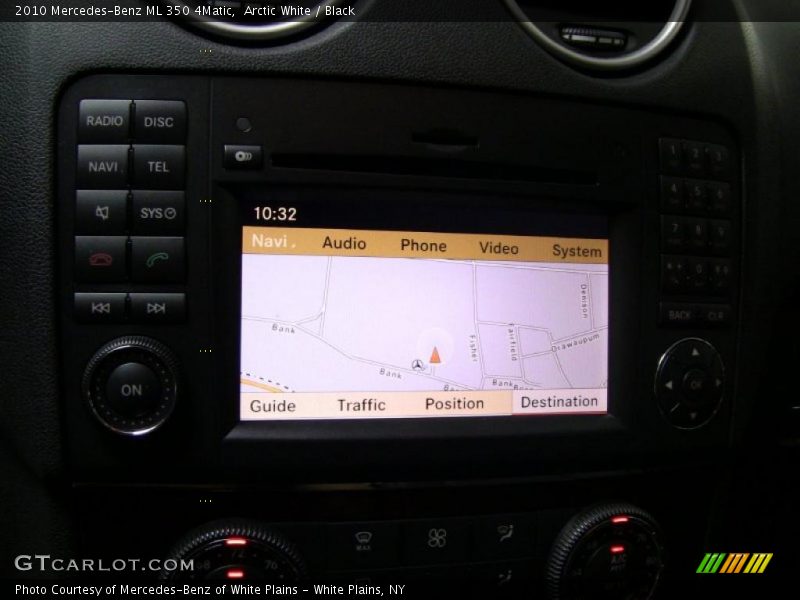 Arctic White / Black 2010 Mercedes-Benz ML 350 4Matic