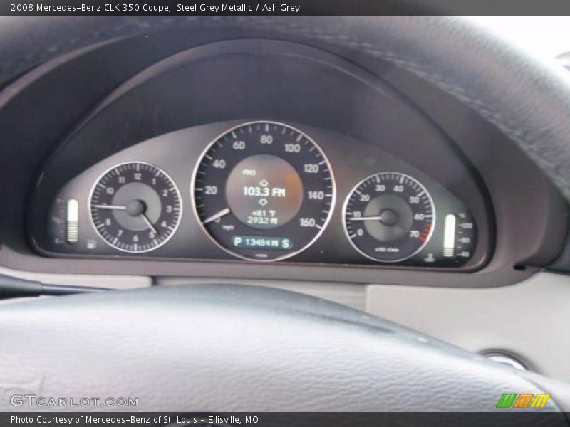 Steel Grey Metallic / Ash Grey 2008 Mercedes-Benz CLK 350 Coupe