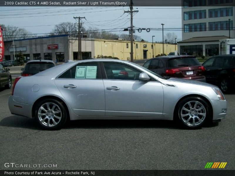 Radiant Silver / Light Titanium/Ebony 2009 Cadillac CTS 4 AWD Sedan