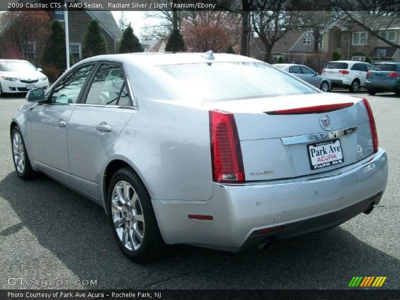 Radiant Silver / Light Titanium/Ebony 2009 Cadillac CTS 4 AWD Sedan