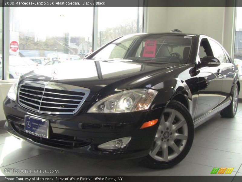 Black / Black 2008 Mercedes-Benz S 550 4Matic Sedan