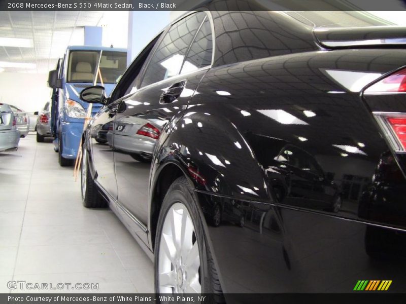 Black / Black 2008 Mercedes-Benz S 550 4Matic Sedan