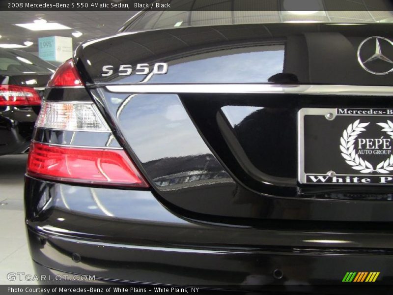 Black / Black 2008 Mercedes-Benz S 550 4Matic Sedan