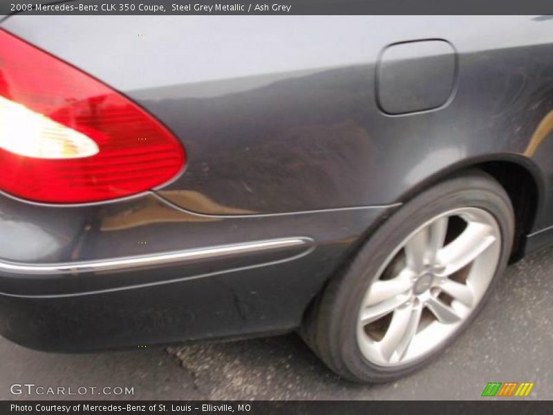 Steel Grey Metallic / Ash Grey 2008 Mercedes-Benz CLK 350 Coupe