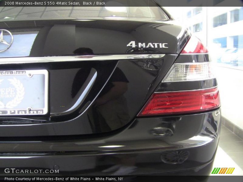 Black / Black 2008 Mercedes-Benz S 550 4Matic Sedan