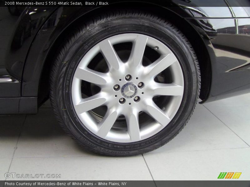 Black / Black 2008 Mercedes-Benz S 550 4Matic Sedan