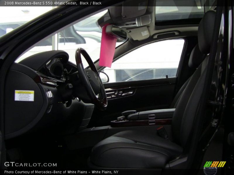 Black / Black 2008 Mercedes-Benz S 550 4Matic Sedan