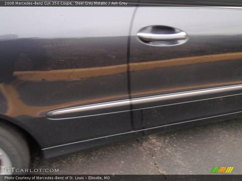 Steel Grey Metallic / Ash Grey 2008 Mercedes-Benz CLK 350 Coupe