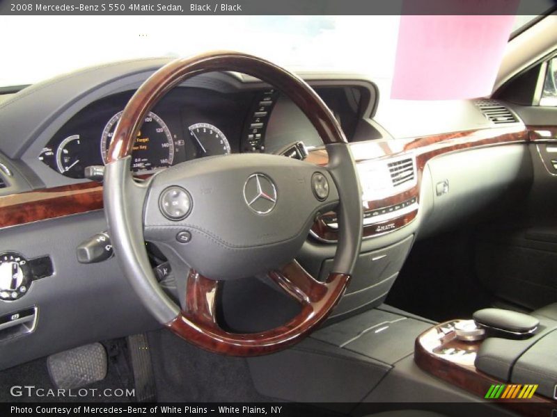 Black / Black 2008 Mercedes-Benz S 550 4Matic Sedan