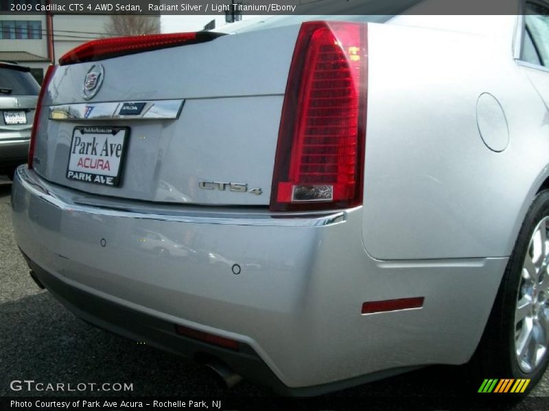 Radiant Silver / Light Titanium/Ebony 2009 Cadillac CTS 4 AWD Sedan