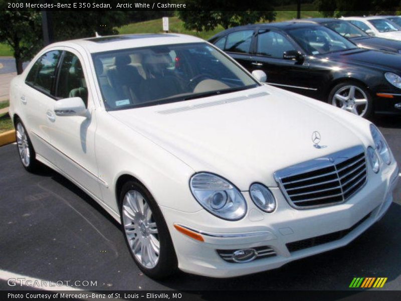 Arctic White / Cashmere 2008 Mercedes-Benz E 350 Sedan