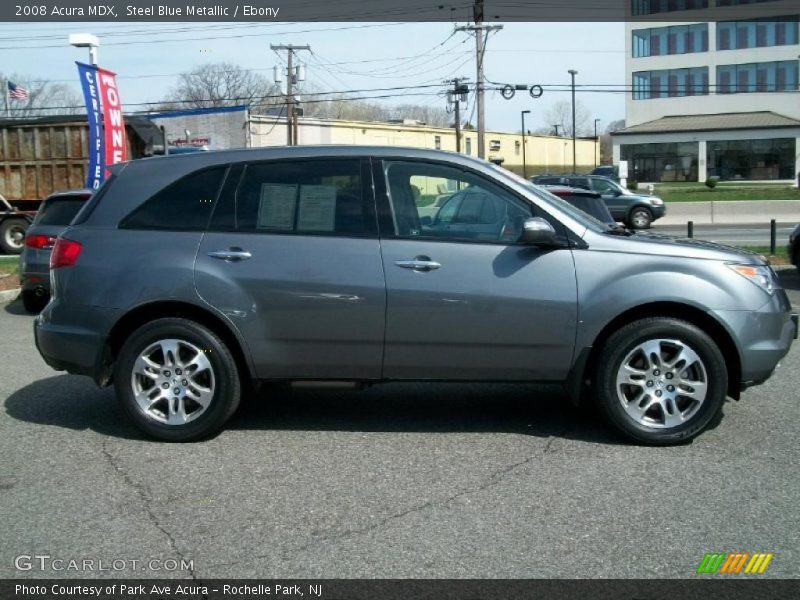 Steel Blue Metallic / Ebony 2008 Acura MDX