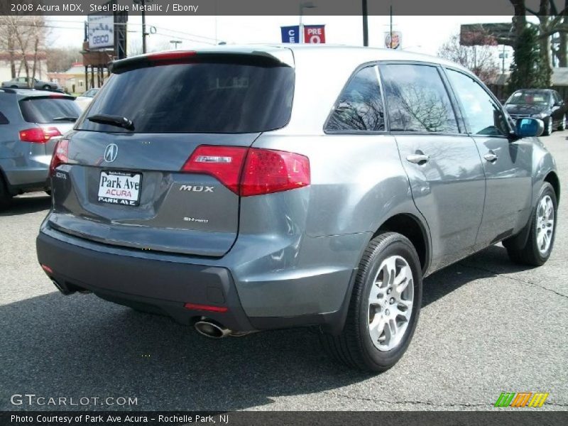Steel Blue Metallic / Ebony 2008 Acura MDX