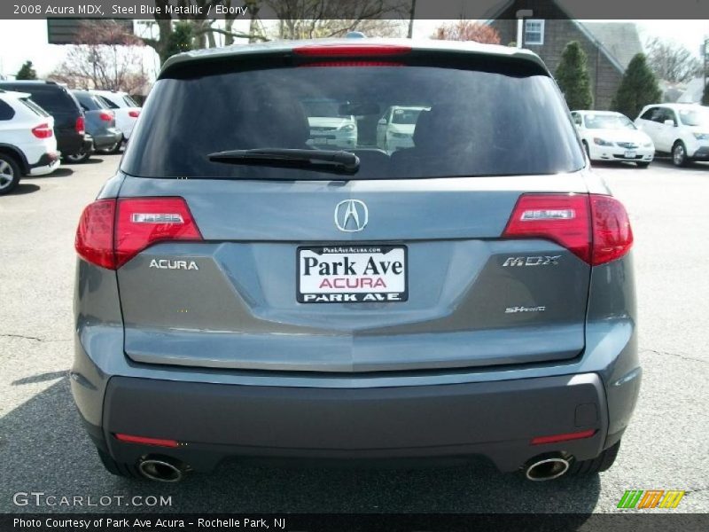 Steel Blue Metallic / Ebony 2008 Acura MDX