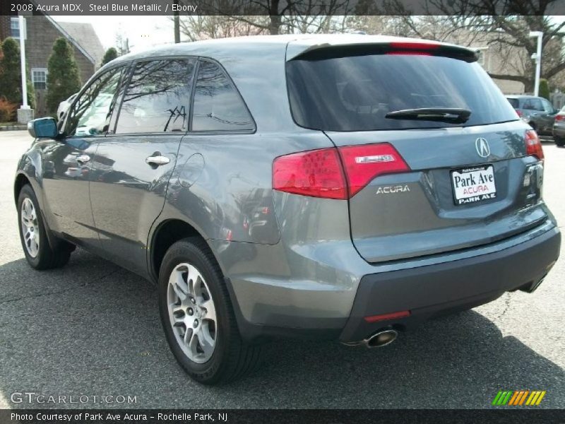 Steel Blue Metallic / Ebony 2008 Acura MDX