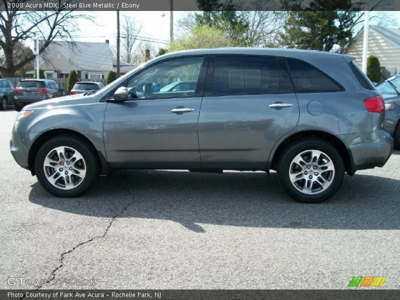 Steel Blue Metallic / Ebony 2008 Acura MDX