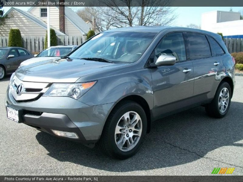 Steel Blue Metallic / Ebony 2008 Acura MDX