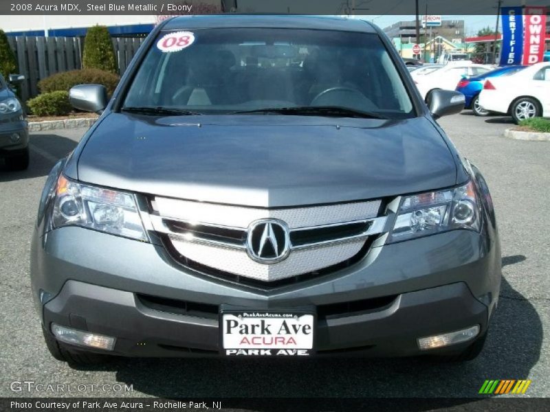 Steel Blue Metallic / Ebony 2008 Acura MDX