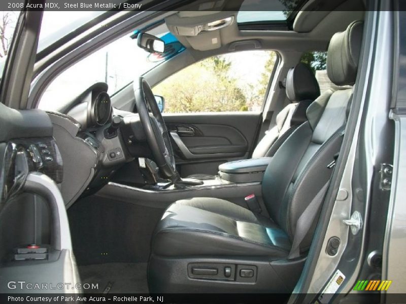 Steel Blue Metallic / Ebony 2008 Acura MDX
