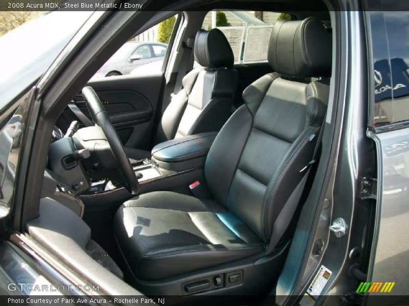 Steel Blue Metallic / Ebony 2008 Acura MDX