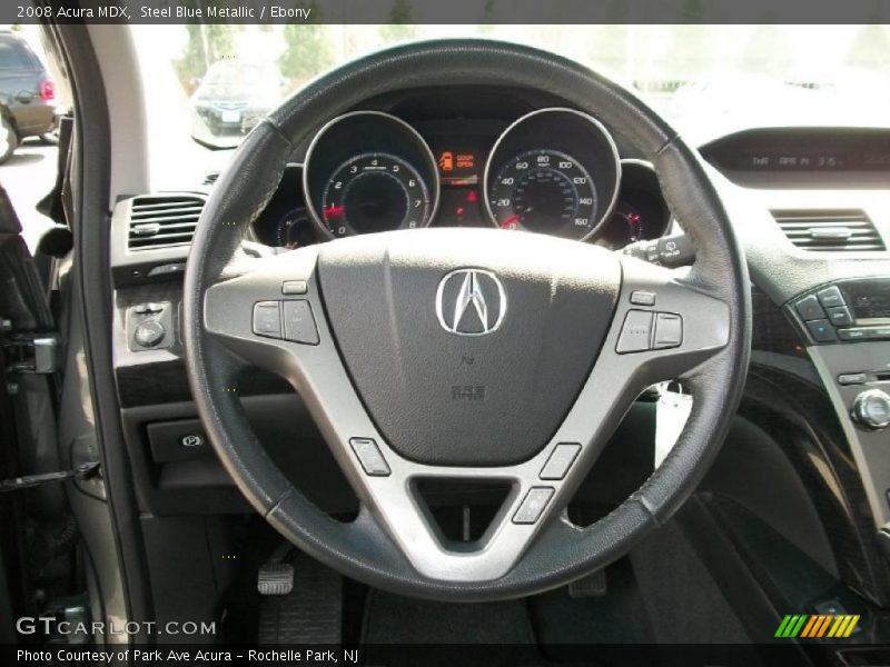 Steel Blue Metallic / Ebony 2008 Acura MDX