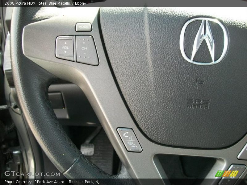 Steel Blue Metallic / Ebony 2008 Acura MDX