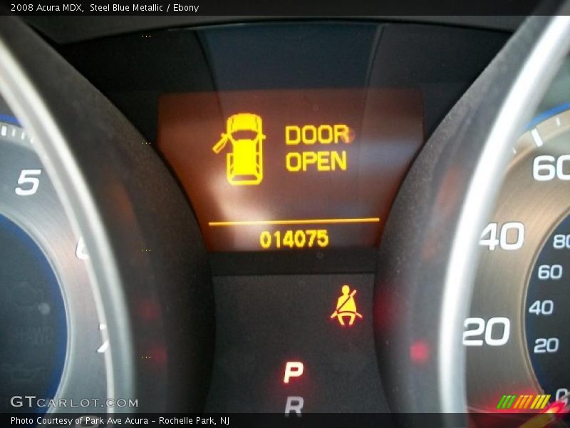 Steel Blue Metallic / Ebony 2008 Acura MDX