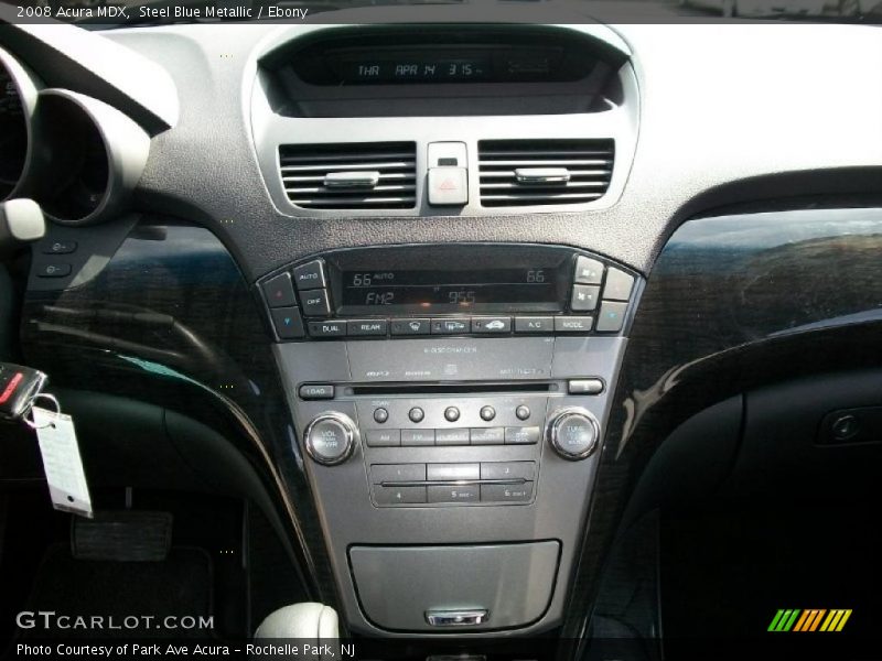 Steel Blue Metallic / Ebony 2008 Acura MDX