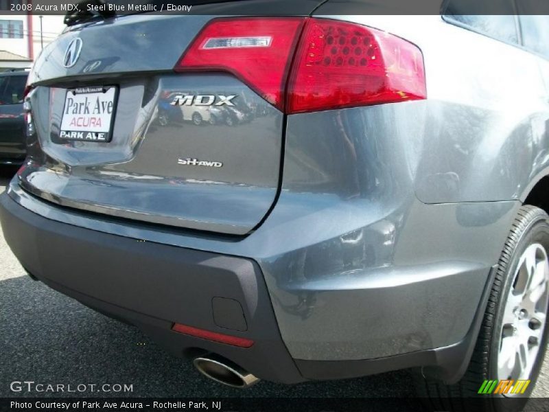Steel Blue Metallic / Ebony 2008 Acura MDX