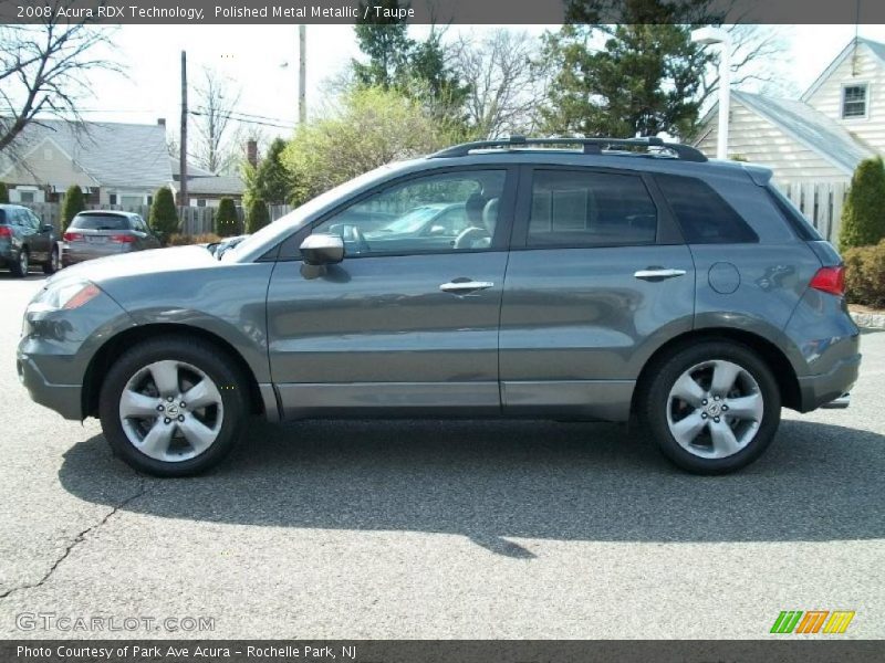 Polished Metal Metallic / Taupe 2008 Acura RDX Technology