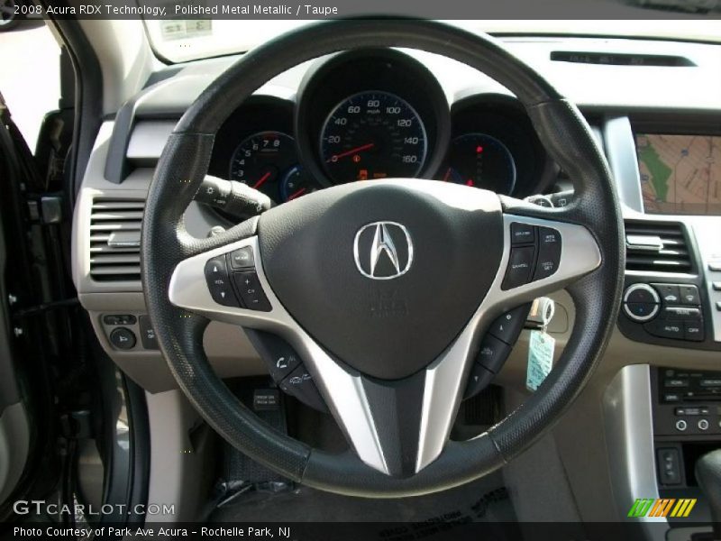 Polished Metal Metallic / Taupe 2008 Acura RDX Technology