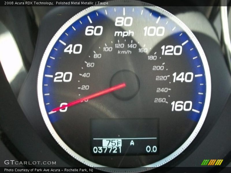 Polished Metal Metallic / Taupe 2008 Acura RDX Technology