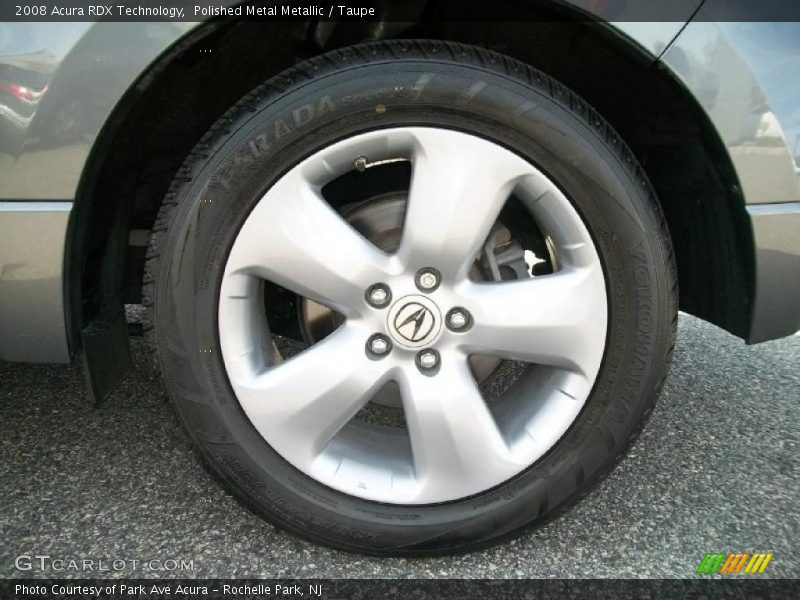 Polished Metal Metallic / Taupe 2008 Acura RDX Technology