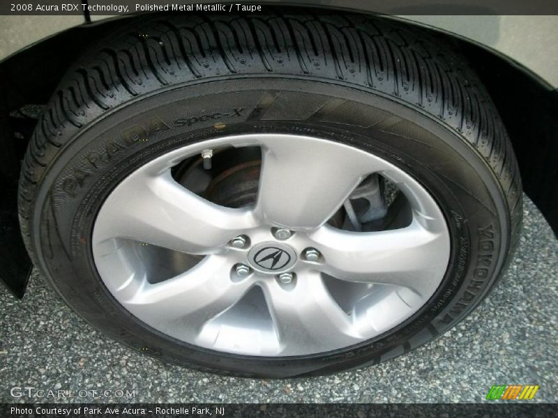 Polished Metal Metallic / Taupe 2008 Acura RDX Technology