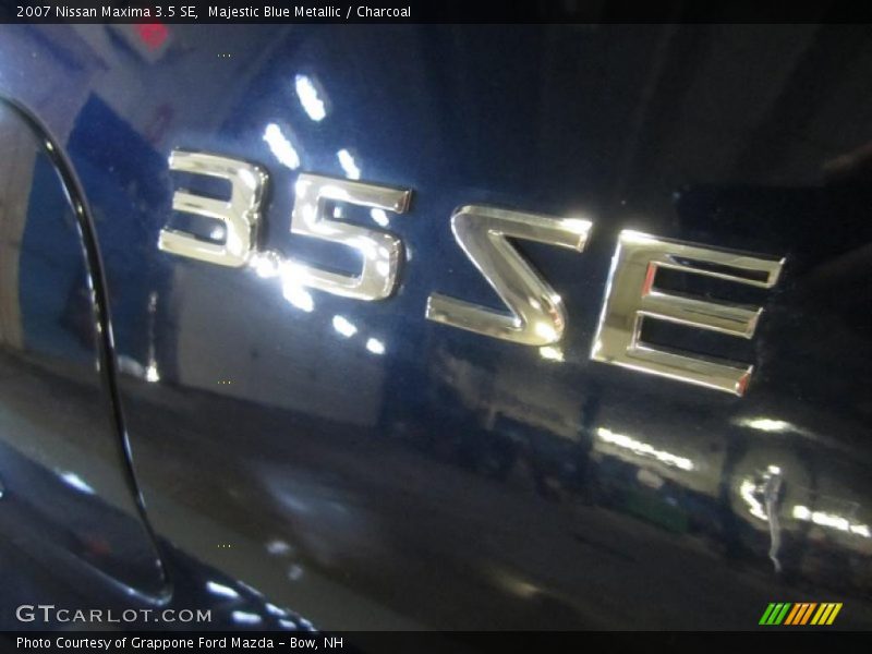 Majestic Blue Metallic / Charcoal 2007 Nissan Maxima 3.5 SE