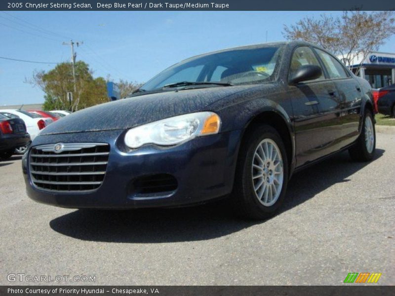 Deep Blue Pearl / Dark Taupe/Medium Taupe 2005 Chrysler Sebring Sedan