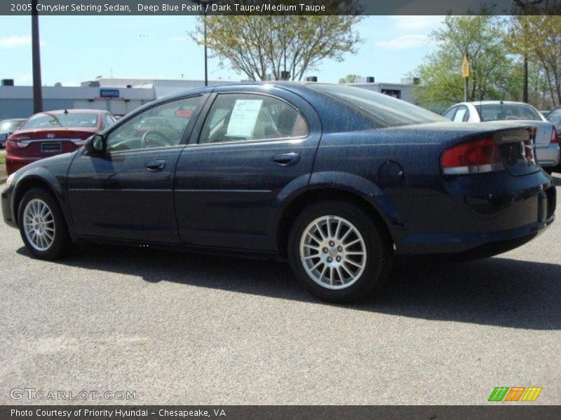 Deep Blue Pearl / Dark Taupe/Medium Taupe 2005 Chrysler Sebring Sedan