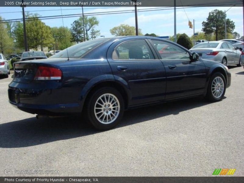 Deep Blue Pearl / Dark Taupe/Medium Taupe 2005 Chrysler Sebring Sedan