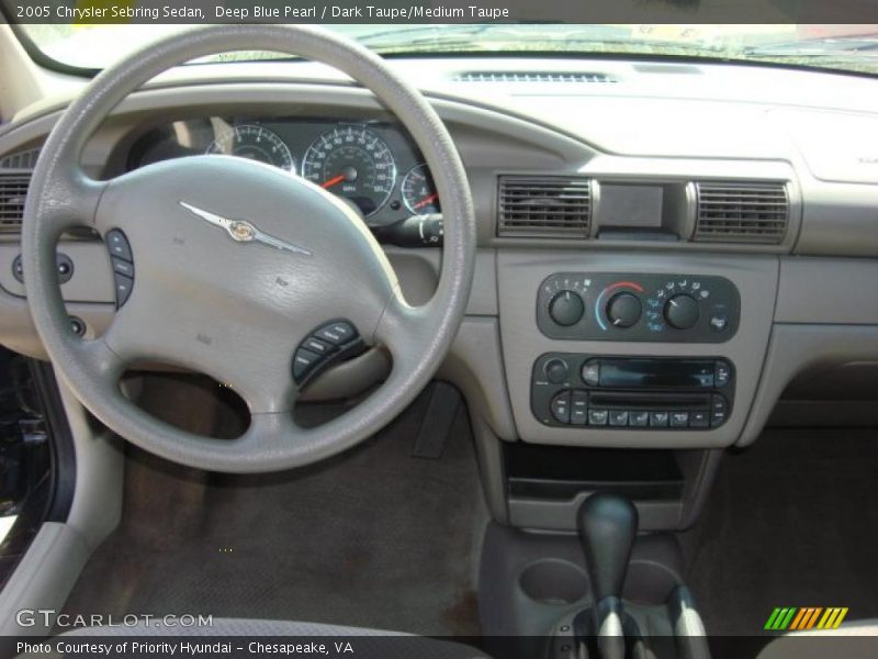 Deep Blue Pearl / Dark Taupe/Medium Taupe 2005 Chrysler Sebring Sedan