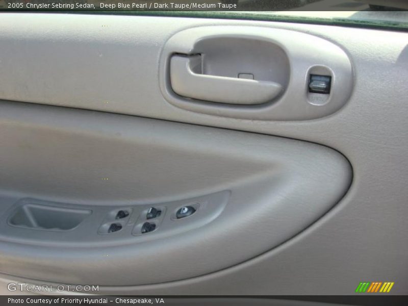 Deep Blue Pearl / Dark Taupe/Medium Taupe 2005 Chrysler Sebring Sedan