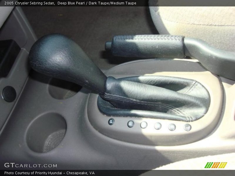 Deep Blue Pearl / Dark Taupe/Medium Taupe 2005 Chrysler Sebring Sedan