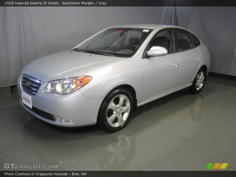 QuickSilver Metallic / Gray 2008 Hyundai Elantra SE Sedan